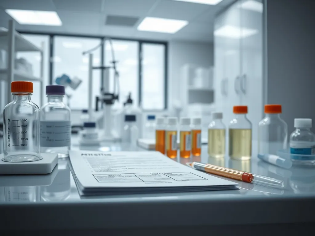 A professional, sterile laboratory environment with medical